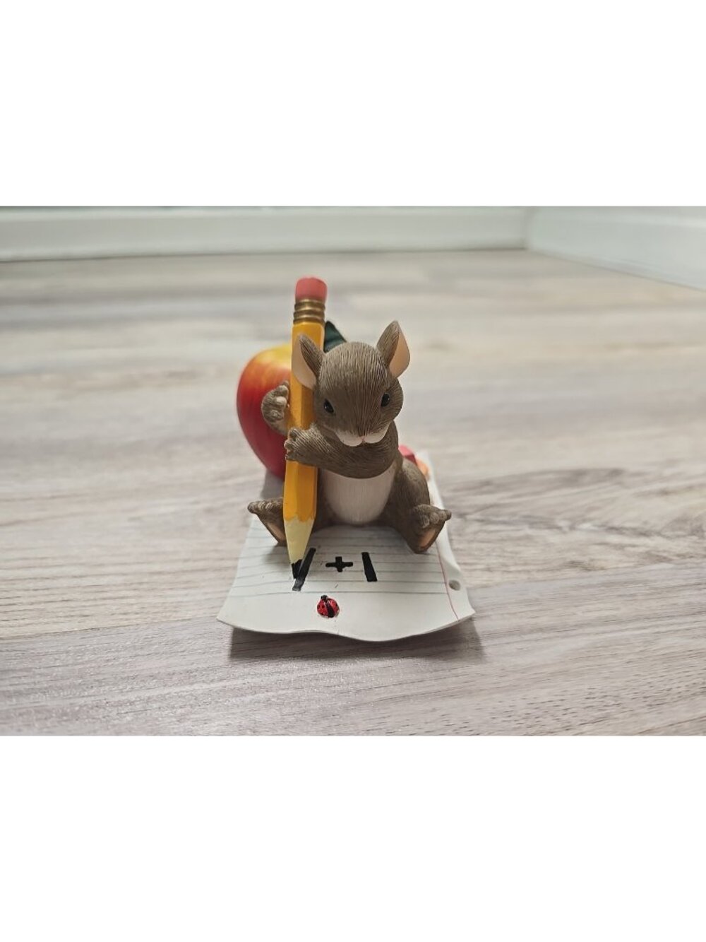 Fitz & Floyd Charming Tails Mouse Figurine You've Taught Me So Much Teacher Gift